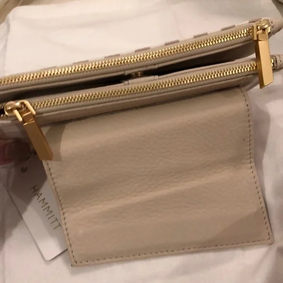 HAMMITT LEVY BENJAMIN CROSSBODY/CLUTCH/SHOULDER in Dandelion Gingham NWT - Picture 4 of 10